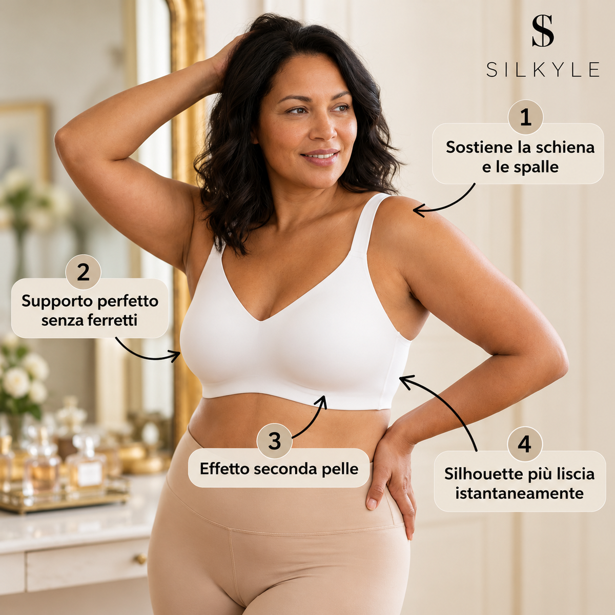 Reggiseno Silkyle™ | Scollo a V, senza ferretto