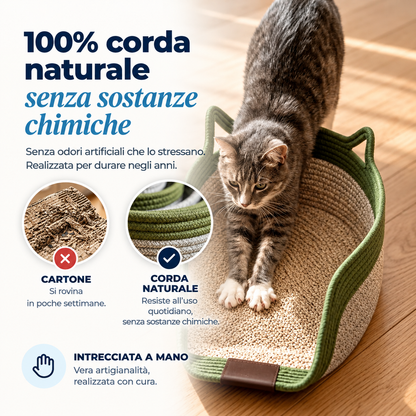 Silkyle – Il rifugio naturale intrecciato a mano per il tuo gatto