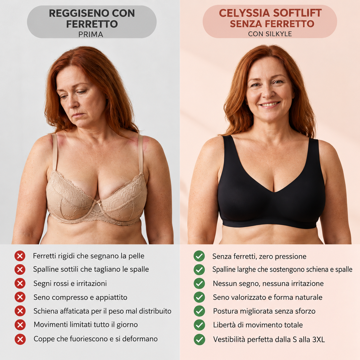 Reggiseno Silkyle™ | Scollo a V, senza ferretto